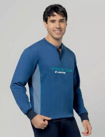 Pigiama per uomo in caldo cotone invernale 100% cotone a Serafino Lotto 2128