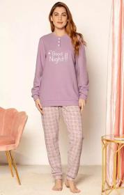 Pigiama donna invernale felpato "piuma" punto Milano Kissimo 25023