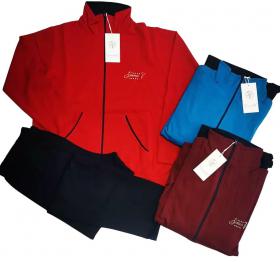 Tuta donna invernale cotone felpato classica senza bordi nella caviglia Simona V 281-290