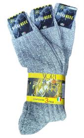 Calza termica Norvegese gamba lunga lana 80% 3 paia