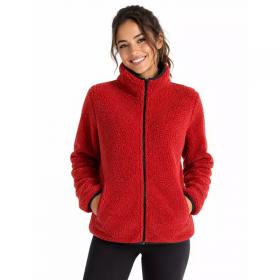 Giacca donna agnellato sherpa coral fleece caldissima Paterson PAT10