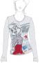 T-shirt donna manica lunga Looney Tunes WB 11801LT Lola Bunny GRIGIO