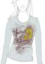 T-shirt donna manica lunga Looney Tunes WB 11801TW Titti GRIGIO