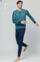 Pigiama 100% cotone uomo pantalone e maniche lunghe Lotto LP1217