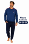 Pigiama calibrato 56-58-60 per uomo in caldo cotone invernale 100% cotone a Serafino Lotto 2143XL