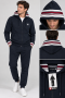Tuta uomo felpata con cappuccio giacca aperta 100% cotone lotto 303LS