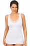 Canottiera donna classica spalla larga con reggiseno 100% cotone Likos 50220