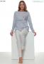 Pigiama donna caldo cotone invernale interlock 100% cotone Maristella 5601