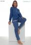Pigiama donna caldo cotone invernale interlock 100% cotone Maristella 5626