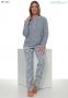 Pigiama donna caldo cotone invernale interlock 100% cotone Maristella 5641