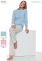 Pigiama donna in 100% cotone manica lunga primavera Maristella 5820
