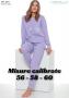 Pigiama calibrato per donna in 100% cotone manica lunga primavera Maristella 5827/A