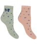 Calza corta bimba caldo cotone cuori e pois Coveri Ginevra 281