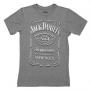 T-shirt uomo o ragazzo originale Jack Daniel's GRIGIO