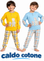 Pigiama bambino da 3 a 10 anni 100% cotone invernale interlock Kissimo 401