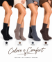 Calza corta donna estremamente morbida seta e cashmere touch V530