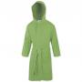 Accappatoio in microfibra con cappuccio unisex leggerissimo VERDE