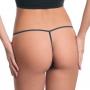 Invisible tanga in microfibre and elasthane, with cotton gusset Caraibi