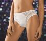 Briefs in lace with floral pattern central cotton insert to shape the firm