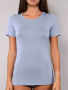 Maglia donna manica corta in Modal elasticizzato freschissimo Si�Lei 6010 DENIM