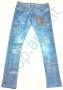 Leggings per bimba elasticizzati stampati tipo jeans 11629