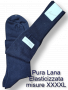 Calza lunga lana uomo polpaccio grosso XXXL