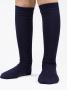 Calza elegante per bimbo in gamba lunga Filo di Scozia rasato Sandro BLU