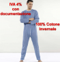 Men's Sleepsuit Lightweight back-zip hot winter-cotton 1000